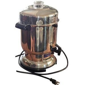 West Bend 43112 Stainless Steel 12-30 Cup Electric Coffee Percolator Urn Silver